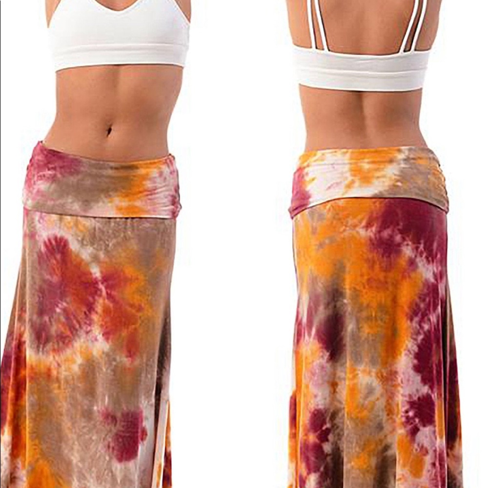 Tie Dye Maxi Skirt
